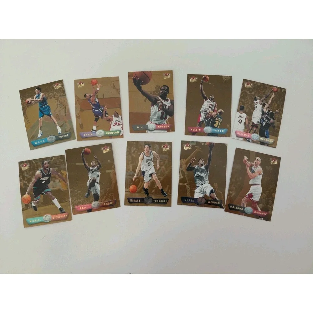 LOT‎ of 10 Fleer Ultra 2001 - 2002 NBA Trading Cards Collection Mixed